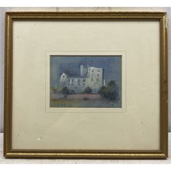 Peter Hicks (British 1937-): Helmsley Castle, watercolour signed with monogram 12cm x  17cm 