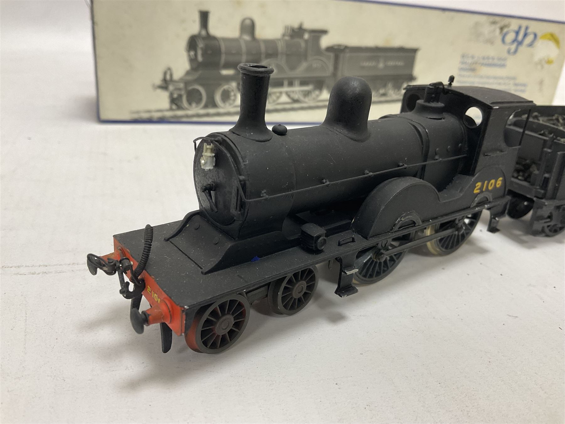 00 gauge two kit built steam locomotives and tenders comprising GCR LNER Class D6 4 4