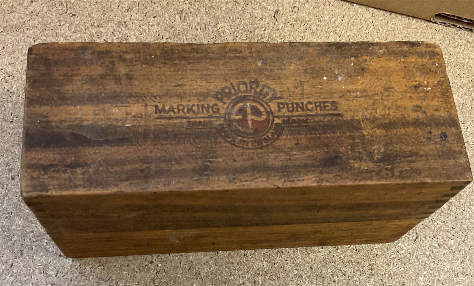 Set of Priority lettering Marking Punches in box 