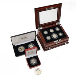 'The Secret Silver Coins of The US Mint' comprising six Australian coins with US mintmarks...