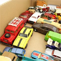 Collection of diecast model vehicles including Matchbox Super Kings, Models of Yesteryear, Corgi etc