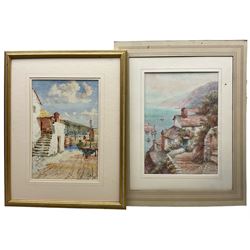 Thomas Herbert Victor (AKA W Sands) (British 1894-1980): 'Rose Cottage - Clovelly', watercolour signed with pseudonym and titled together with another Cornish watercolour (2)