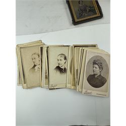 Collection of Victorian daguerreotypes, together with other photographs