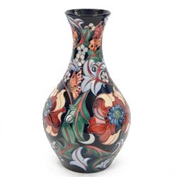 Moorcroft Crompton patter, large vase of baluster form by Rachel Bishop, H43cm