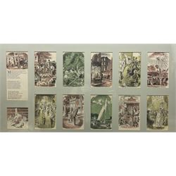 After Edward Ardizzone (British 1900-1979): Village Scenes, set of 12 prints framed as one, with accompanying poem overall 47cm x 87cm 