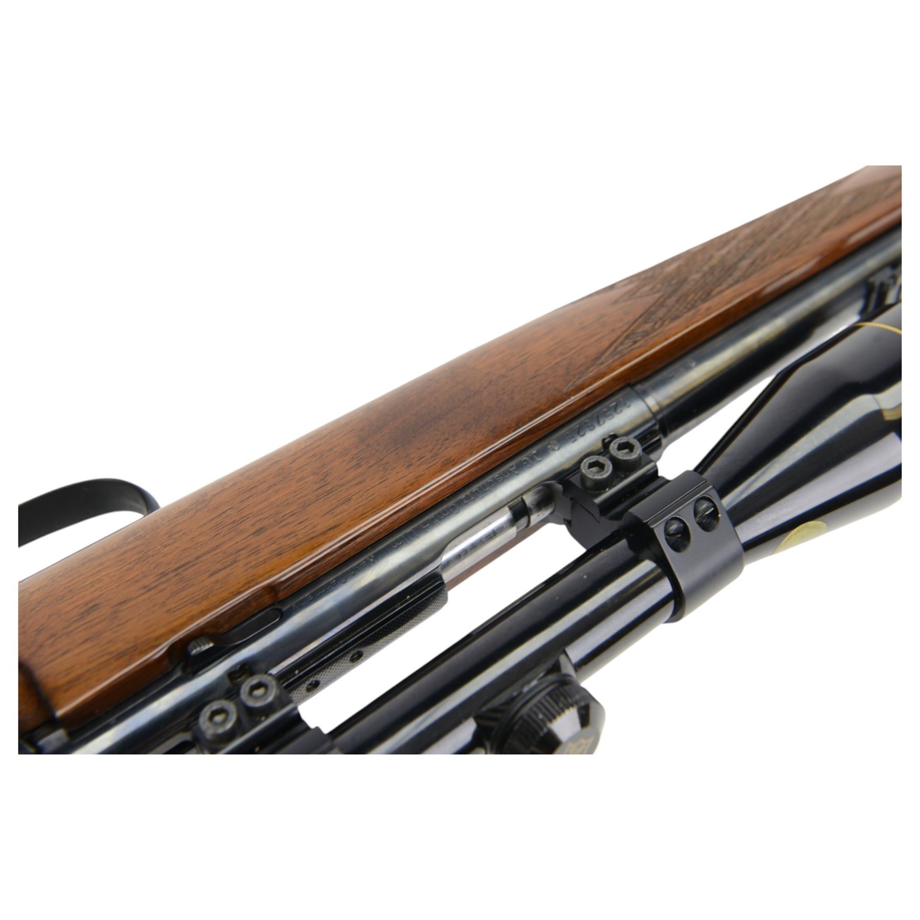 SECTION 1 FIREARMS CERTIFICATE REQUIRED - Anschutz .22lr 1422 bolt action rifle, with 58cm smooth barrel, chequered pistol grip stock, fitted with Nikko Stirling Silver Crown 4 x 40 scope, overall L110cm, serial no.12567625