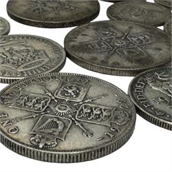 Approximately 205 grams of Great British pre 1947 silver coins