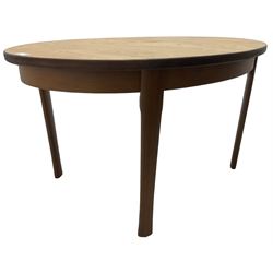 Mid-20th century teak extending dining table 