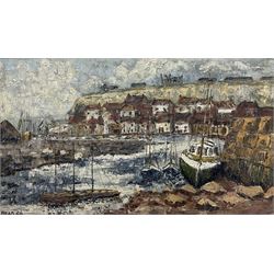 Brad (British Mid-20th Century): 'Whitby - North Yorks', oil on board signed and dated '66, titled verso 31cm x 53cm 