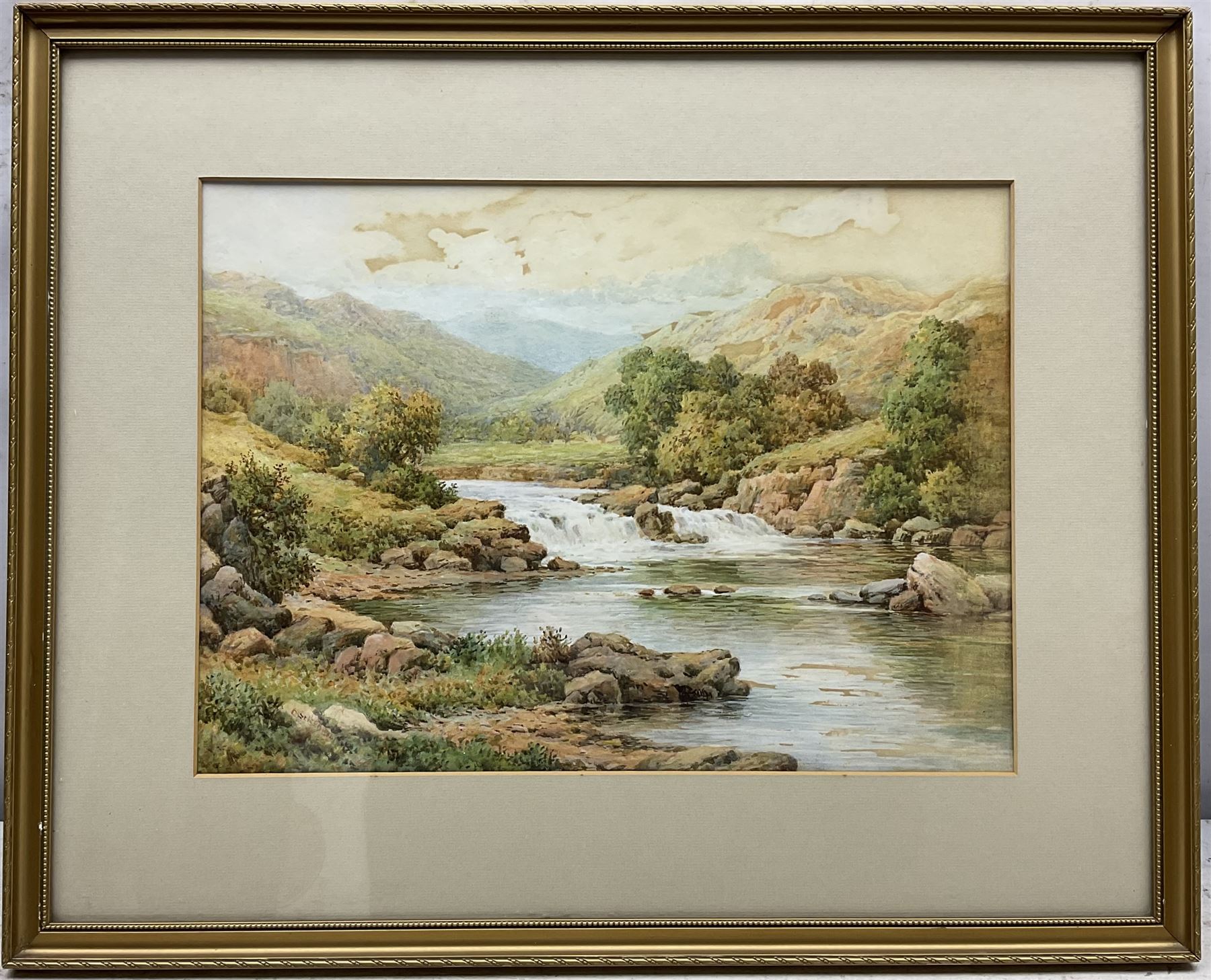 Charles A Bool (19th/20th Century): 'Betws-y-Coed' and 'On the Conway', pair watercolours signed, titled on the mounts 27cm x 37cm (2)