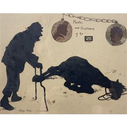 English School (Early 20th Century): 'The Vet - Master and Huntsman of the PVH', ink and w...