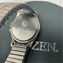 Citizen WR 50 gentleman's wristwatch, with date aperture, in box with guarantee