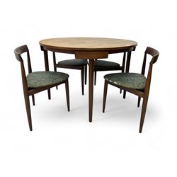 Hans Olsen for Frem Røjle - mid-20th century Danish teak 'Roundette' dining set, comprisin...