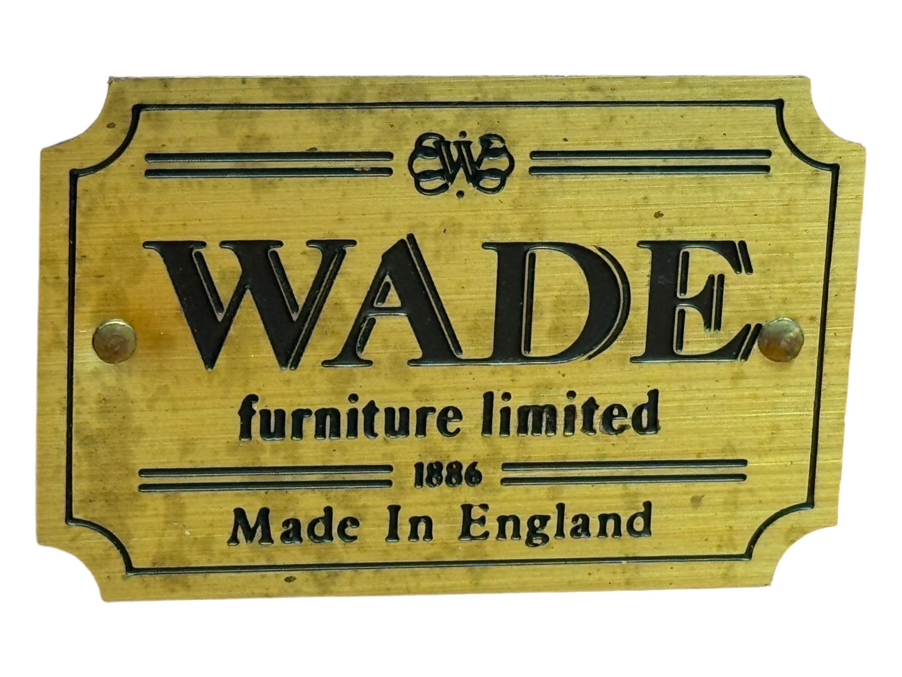 Wade - pair of Georgian design yew wood bedside or lamp tables, each with raised tray top over single shelf, the lower section fitted with two drawers with brass ring handles, raised on turned supports