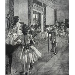 After Edgar Degas (French 1834-1917): 'La Classe de Danse', chalcograph engraving, with Mu...