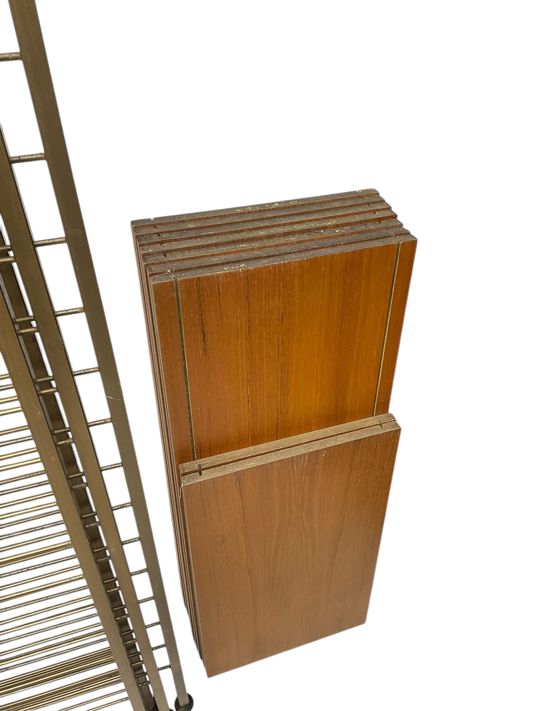 Ladderax - mid-20th century teak wall unit system, various shelves, wardrobe unit, single drawer unit, three drawer unit