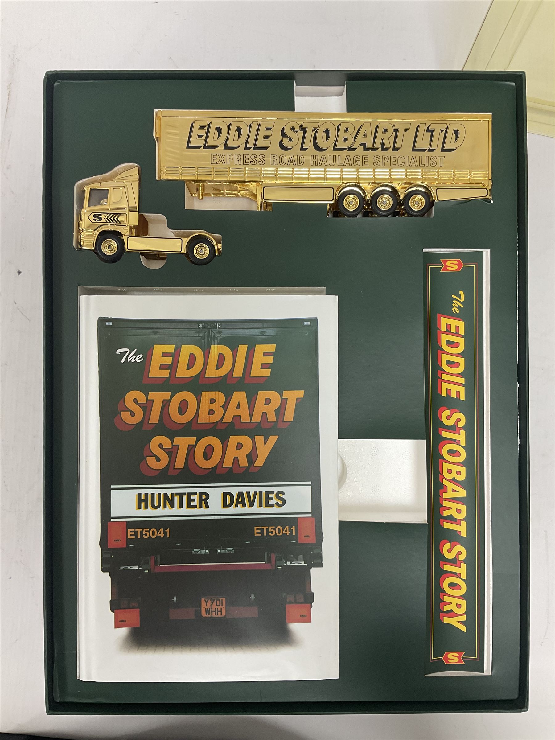 Corgi - three limited edition Eddie Stobart sets - 76901 30th Anniversary 1970-2000; boxed with delivery packaging; CC99155 Scania@Stobart; and CC86610 The Eddie Stobart Story; both boxed (3)