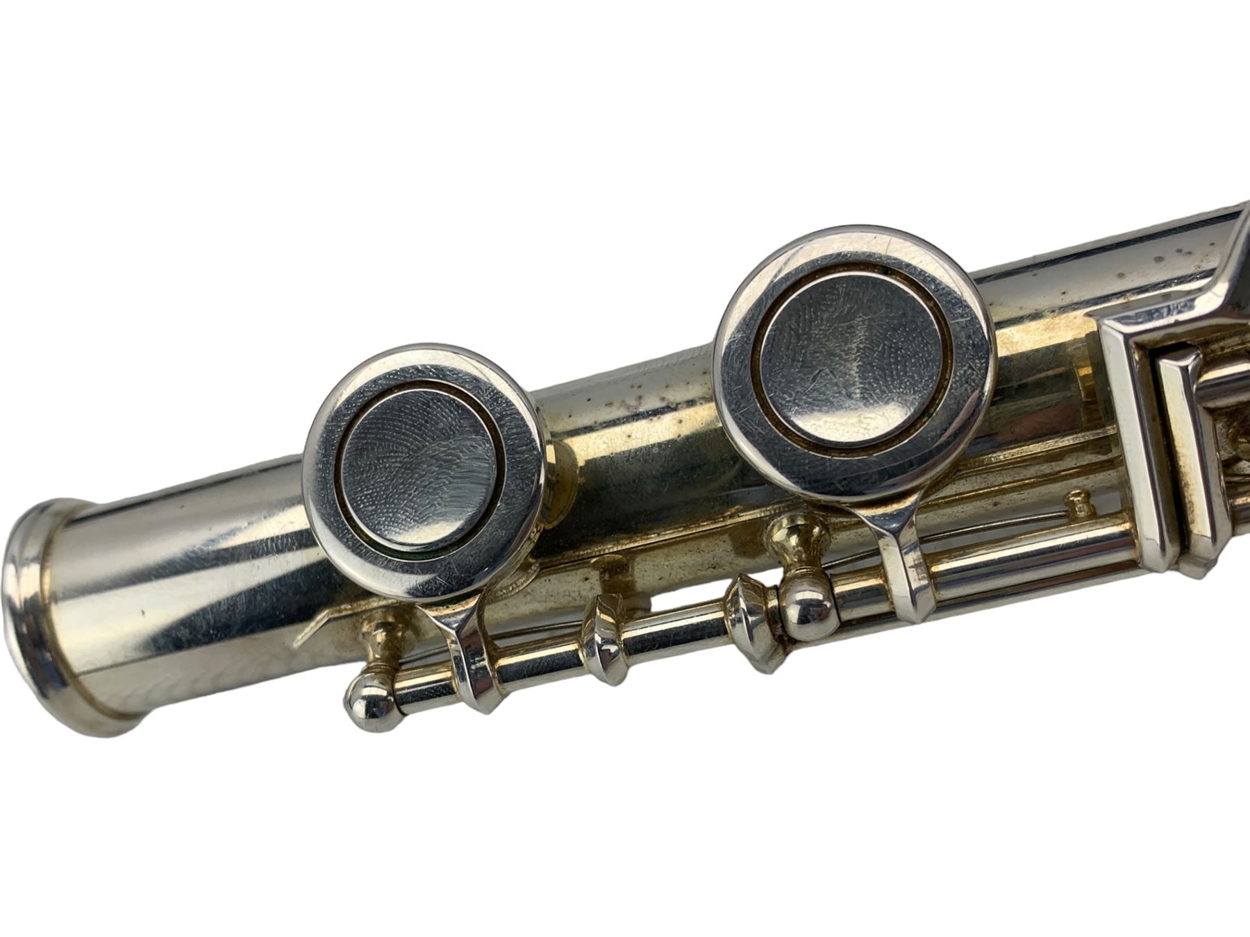 Buffet Crampton & Co Cooper Series II silver plated flute, Serial No.020804739 in hard case and outer carrying case