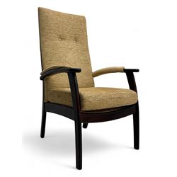 Cintique - late 20th century hardwood-framed easy chair 