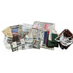 Quantity of stamps to include useable postage, stamps loose and housed in stock books, ‘Radio Celebrities’ cigarette cards etc
