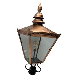 Copper and wrought metal lantern top