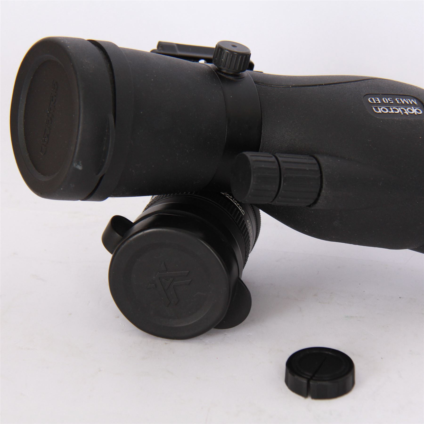 Opticron MM3 50 ED spotting scope, together with an Opticron 40935 SDL zoom eyepiece