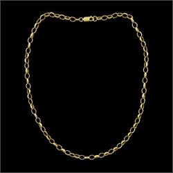 9ct gold cable link chain necklace, Birmingham 1993