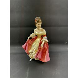 Eight Royal Doulton figures, including Southern Belle, Soiree, Sandra etc 