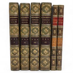  Montgomery, James - 'The Poetical Works', published Longman & Co in four volumes, 1841 bo...