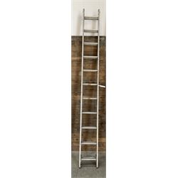 Clima pair of aluminium step ladders, 3.1m - 5.6m