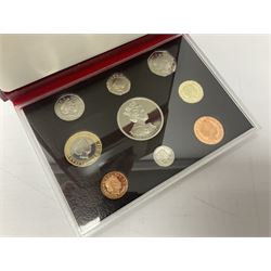 Six The Royal Mint United Kingdom proof coin collections, dated 1995, 1996, 1998, 2002, 2006 and 2007 all cased with certificates