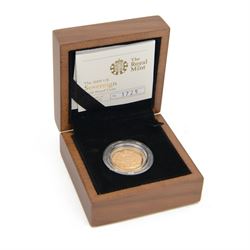 Queen Elizabeth II 2009 gold proof full sovereign coin, cased with certificate