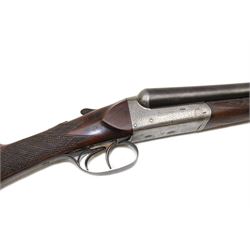 SHOTGUN CERTIFICATE REQUIRED - Charles Lancaster, 12 bore side by side shotgun, 66cm (26