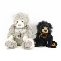 Two Charlie Bears plush jointed teddy bears, to include limited edition Anniversary Birthd...