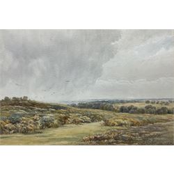 Richard Smith (British 19th century): Panoramic Rural Landscape, watercolour signed and dated 1888, 33cm x 49cm