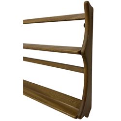 Ercol - small elm plate rack