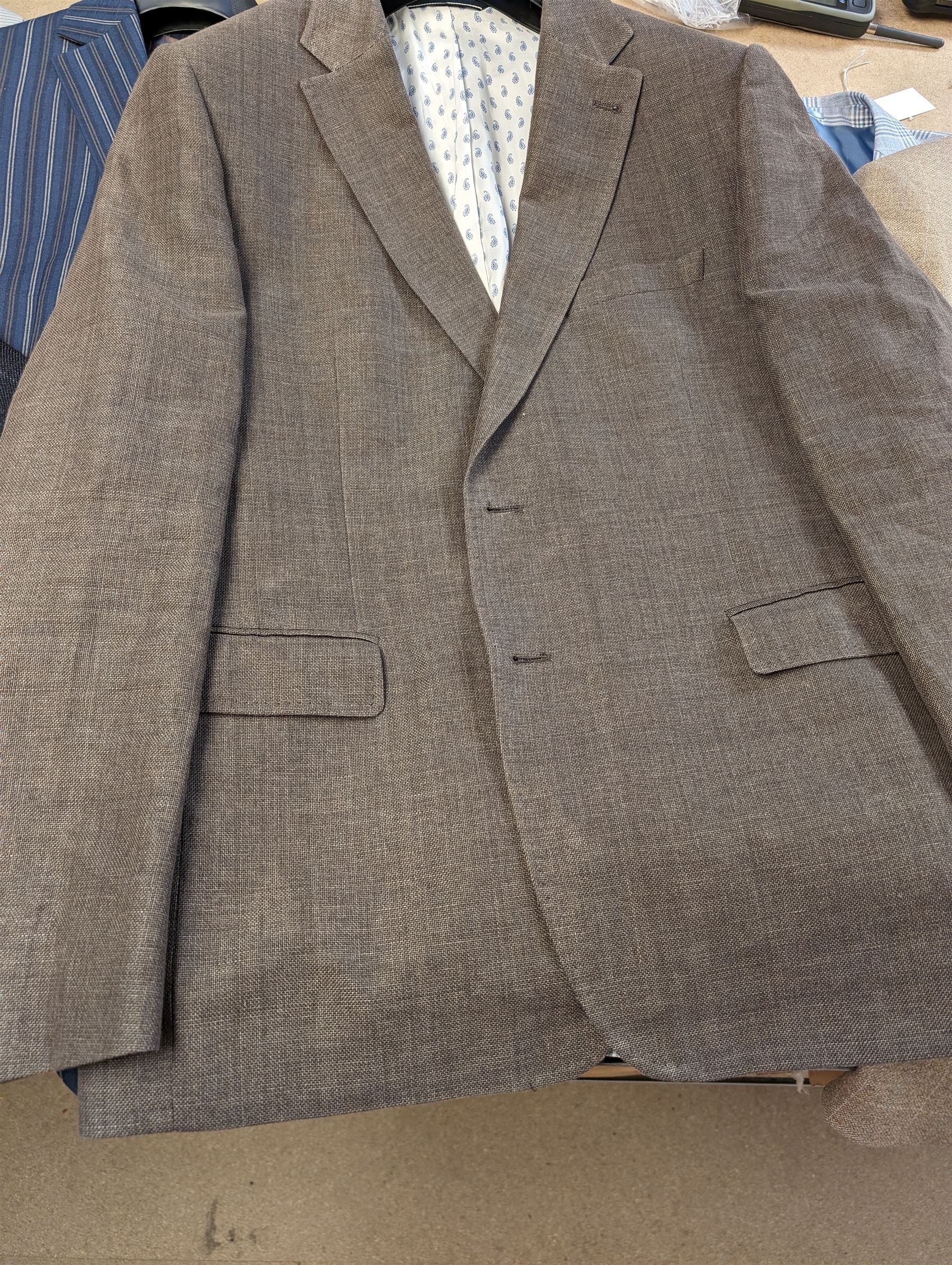 Eight sports jackets, including makes Gant, Brook Taverner etc