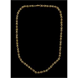 Gold fancy link chain necklace