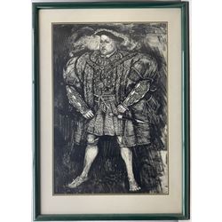 Kenneth Blues Wilson (Scottish 1946-): Henry VIII, print 83cm x 55cm