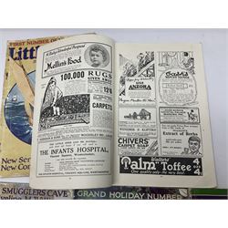 Two Daily Mail Nipper Annuals 1938 and 1939, together with five Little Folks magazines and eight Thriller magazines 