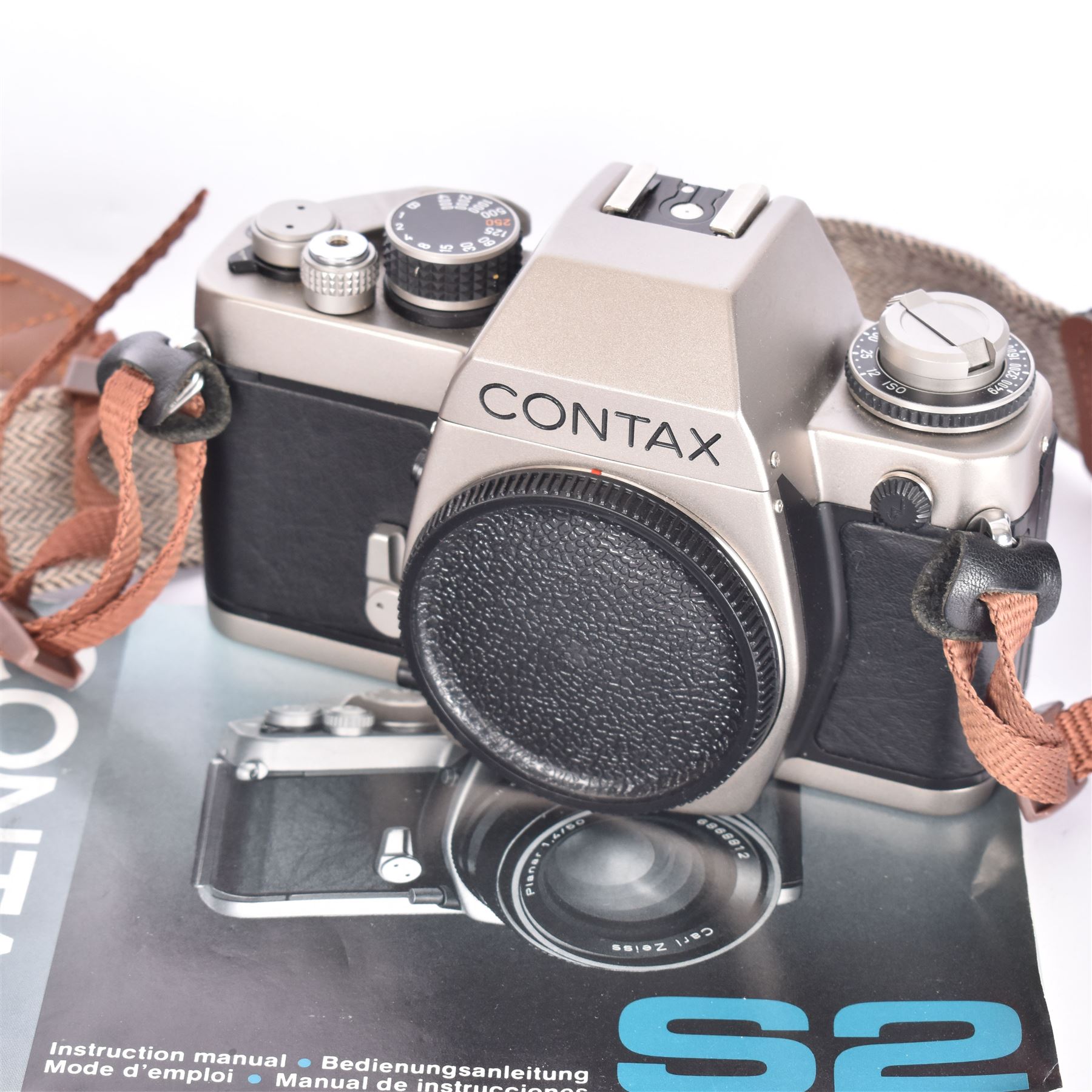 Contax S2 SLR camera body serial no. 009126, with instruction manual 