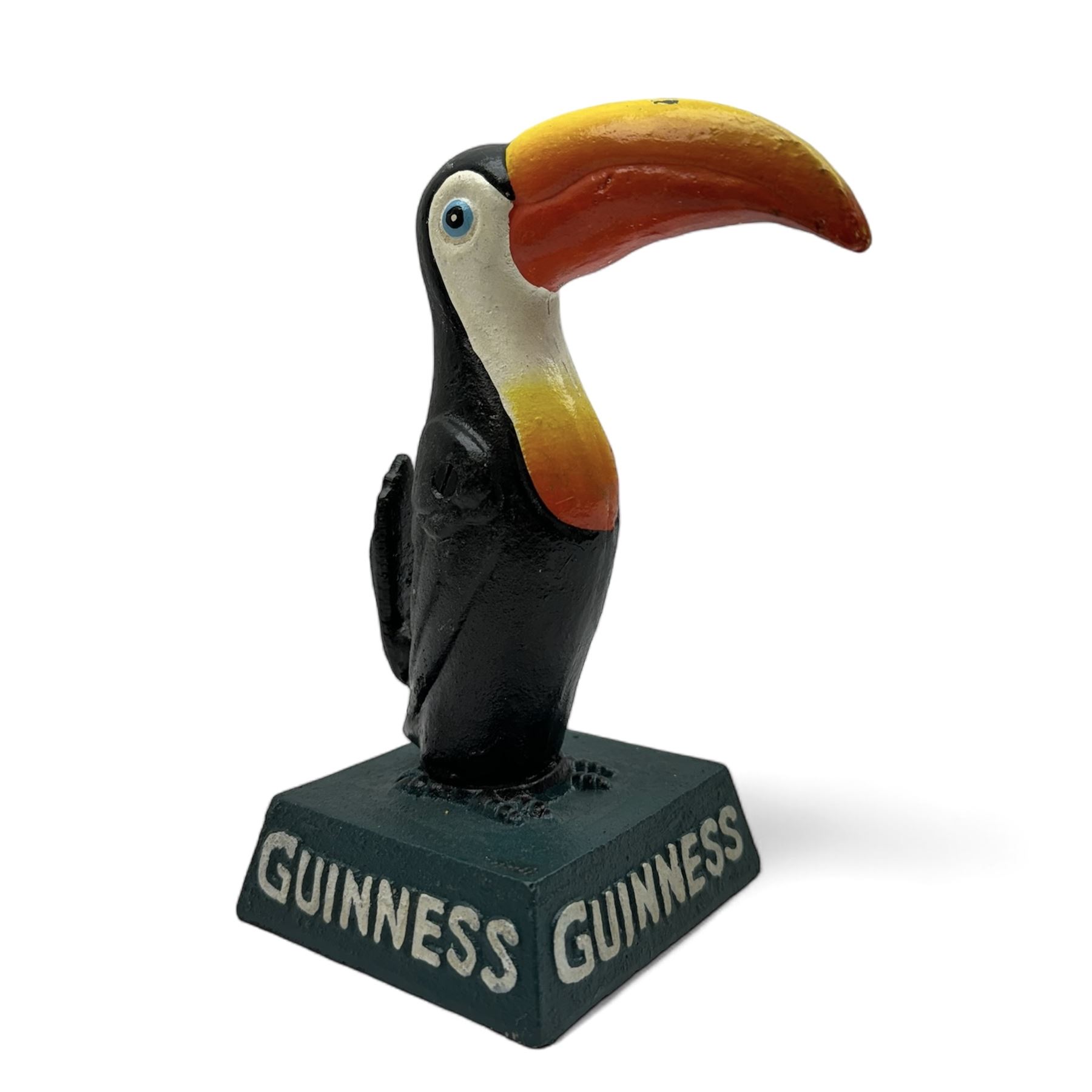 Reproduction cast iron Guinness toucan, H20cm