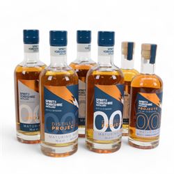 Spirit of Yorkshire Distillery, distillery projects maturing malts, full set of six, proje...