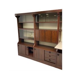 Greaves & Thomas - four-sectional combination wall unit