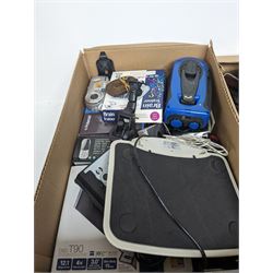 Collection of camera equipment, including camera bodies, lenses cases etc in three boxes 