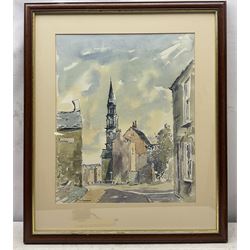 Ernest Midwood (British 1917–1993): Church and Village Scenes, set of three watercolours signed, one dated 1972 38cm x 49cm (3)