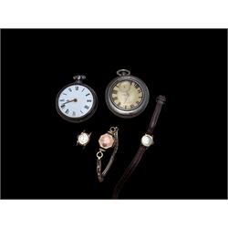 George IV silver pair cased fusee lever pocket watch by Thomas Wilson, Gisborough, No. 753...