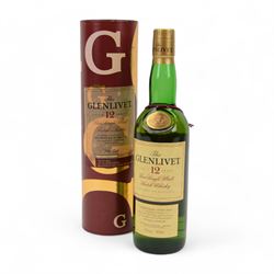 Glenlivet 12 year old pure single malt Scotch whisky, 70cl 40% vol, in box  