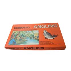 Subbuteo Angling board game in original box with board, cards, instructions