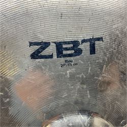 Five Zildjian cymbals - ZBT Ride D51cm (20